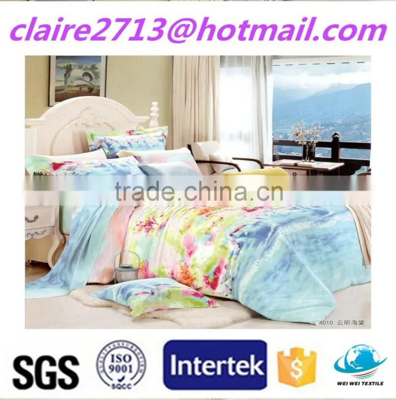 Wholesale Luxury Shiny Oriental Bedding Set Cotton Rayon fabric