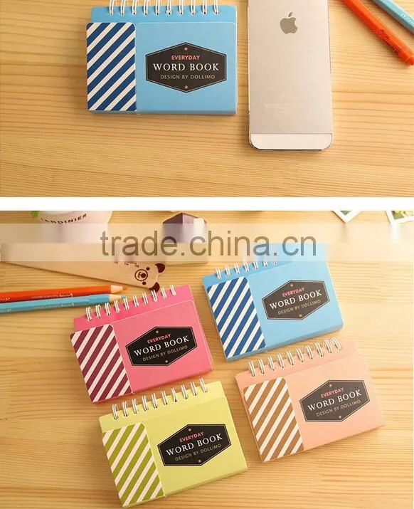 New Sprial Paper Word Notebook/Promotional School Pocket Notebook