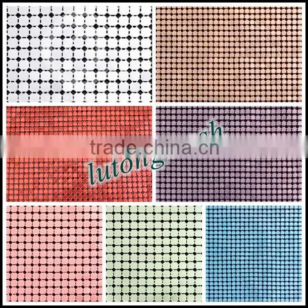 Anping Lutong mesh metal mesh sequin fabric for fabric curtain drapery