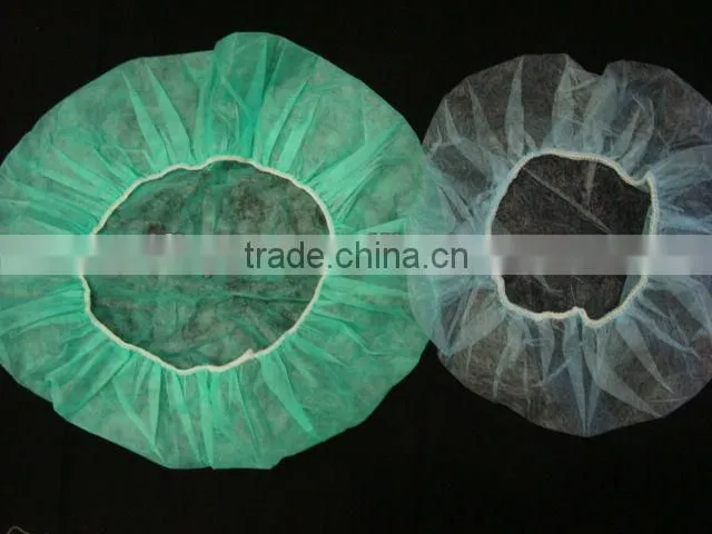 disposable non-woven bouffant caps