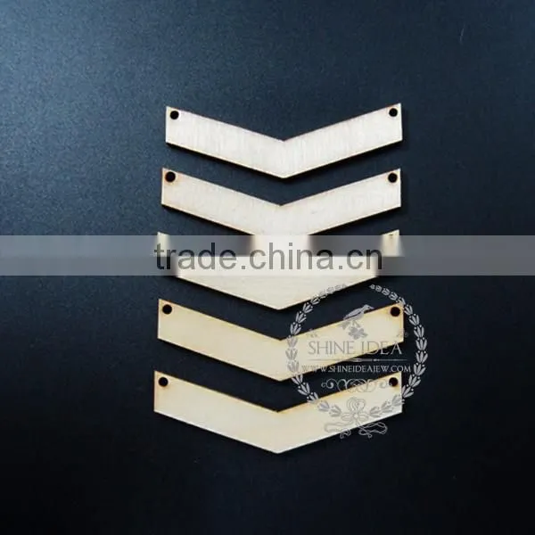60*10mm natural wood log boomerang charm pendant charm DIY painting charm supplies 1800154