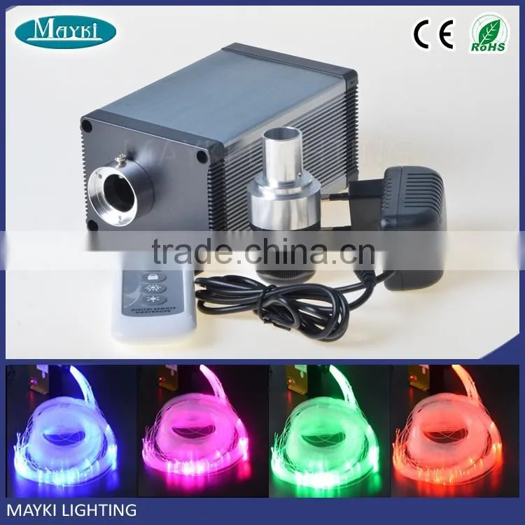 5W RGB mixing color+twinke white wheel mini led fiber optic illumination with remote