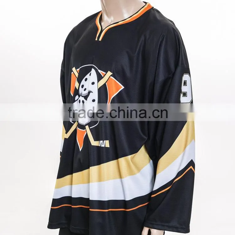 100%polyester comfortable italian printed free design youth Ice hockey jersey