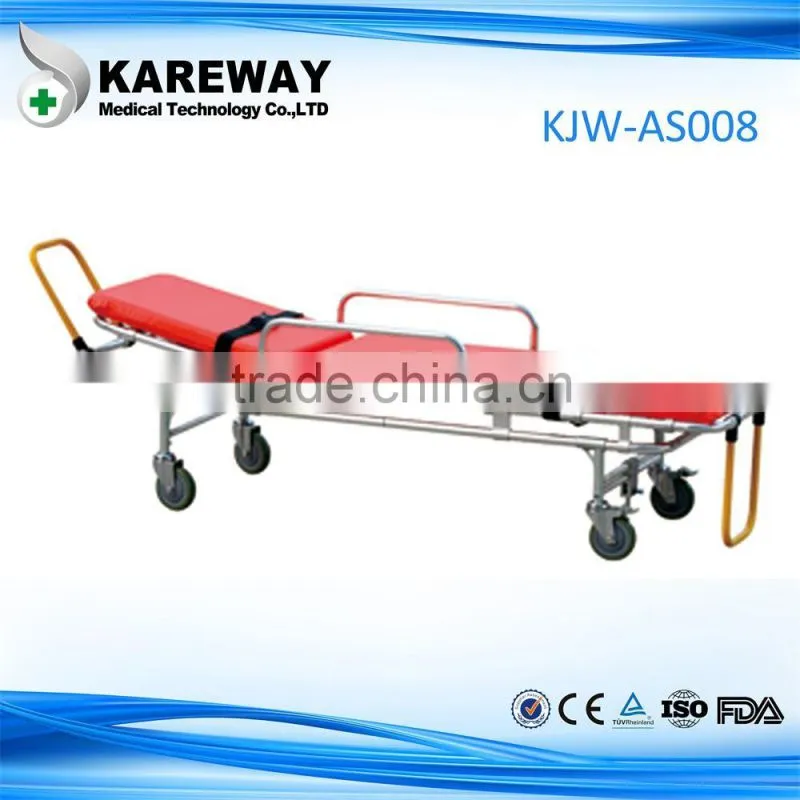china supplier high quality aluminium strecher bed for ambulance