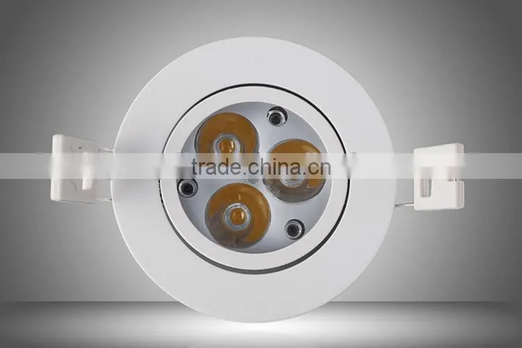 3x1 led downlight / White bedrooms classic ceiling lights / LED downlight 3w for bedroom
