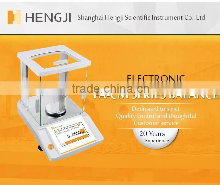 New model Touch Color Screen 210g/0.1mg Laboratory Analytical balance