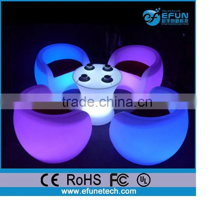 color changing light up sofa chair,illuminated led bar/restaurant/nightclub sofa seats