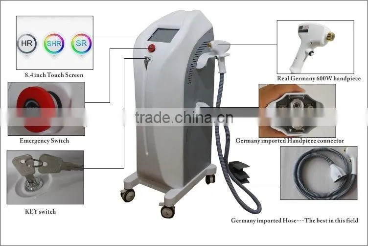 Salon used vertical diode laser hair removal soprano laser hair removal machine