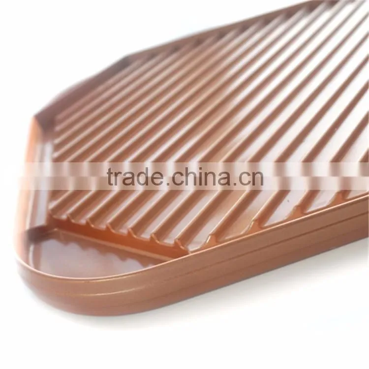 Square Nonstick Aluminum Fry Griddle Die Casting Double Grill Pan