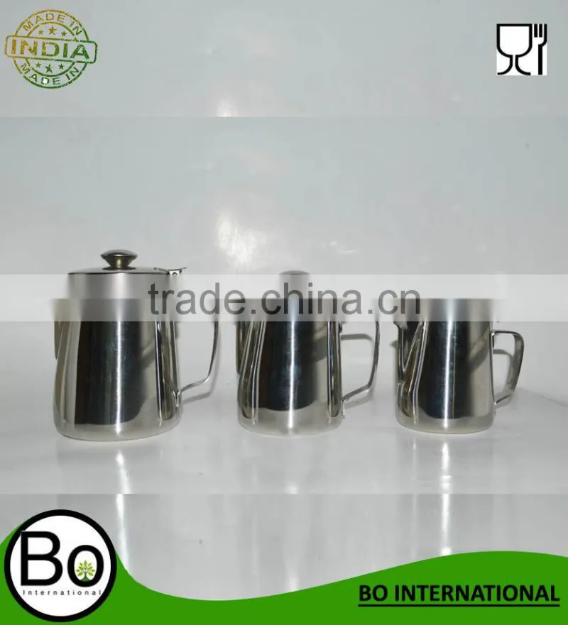 sanding stainless steel Milk Pitcher with lid