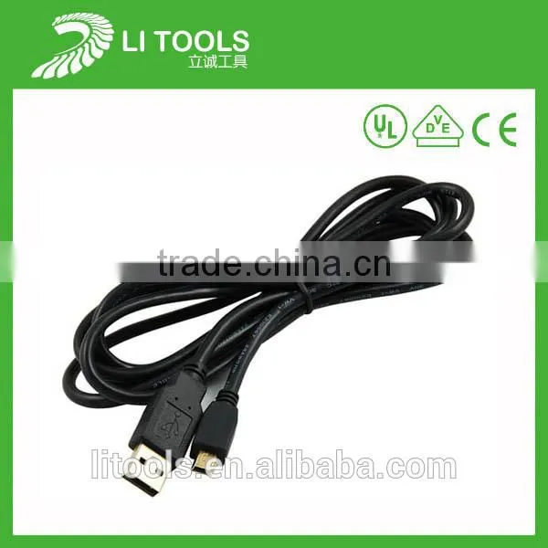 Wholesale PVC flat usb cable/new white micro usb/Colorful 1m/2m/3m USB cable for iphone 5 cable