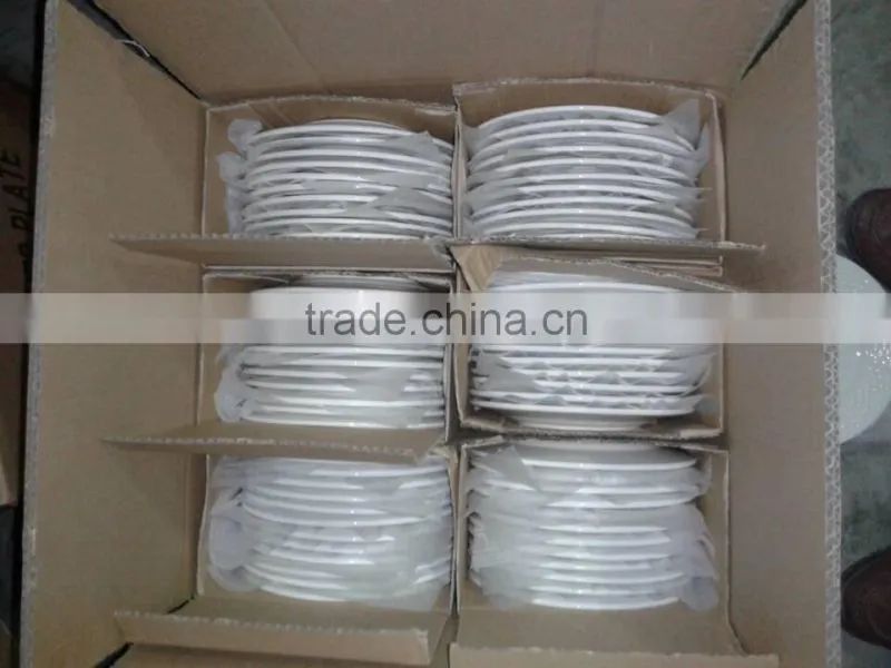 Wholesale ceramic hand printed dinner set with low price made in china