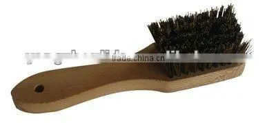 pet products wooden block goat hair brush