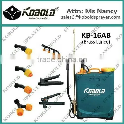 KOBOLD 16l double pump brass nozzle hand sprayer