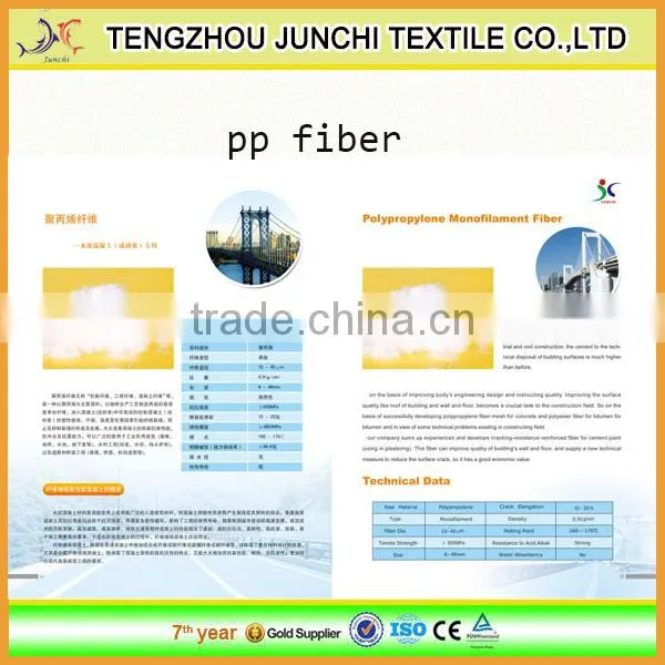 3mm-50mm polypropylene fiber concrete