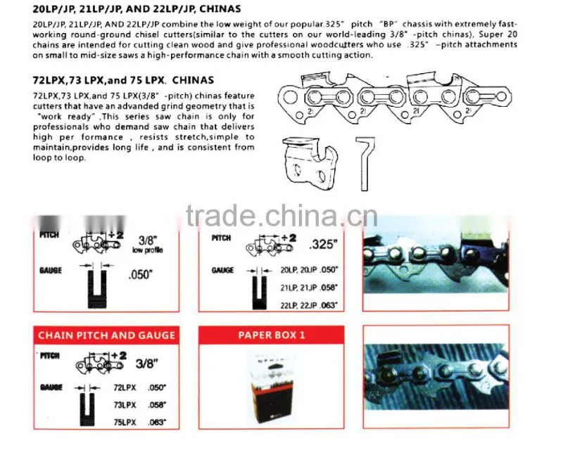 Saw chain ,Chain , Chain Saw Spare Parts
