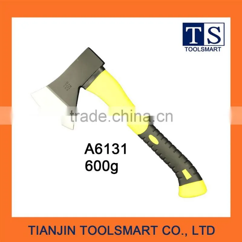 Kitchen hatchet with wooden handle