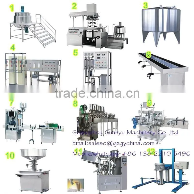 GMP Standard jacket electric heated stainless steel 316L vacuum emulsifying mixer for cosmetics making