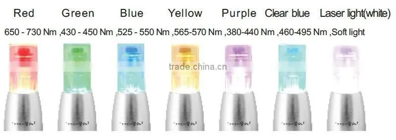 2017 Newest 7 color LED photon therapy electric derma micro needle pen