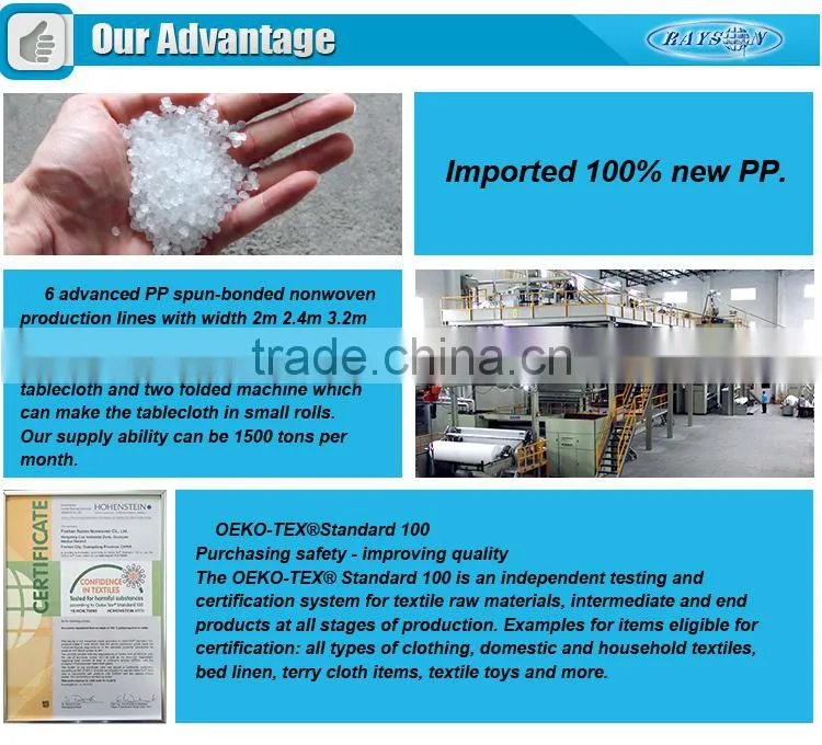 Anti uv finished pp polypropylene non woven material