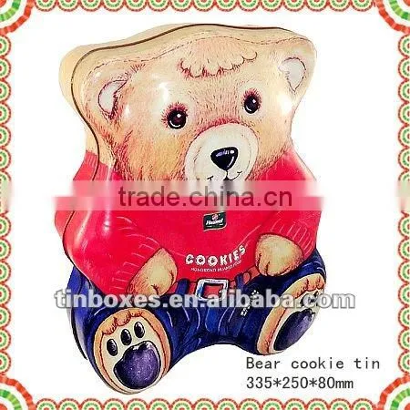 bear shaped biscuit can
