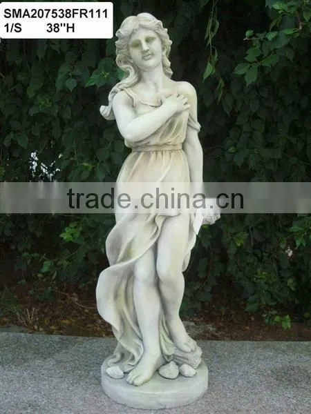 Beatiful resin dancing lady statue for garden decor