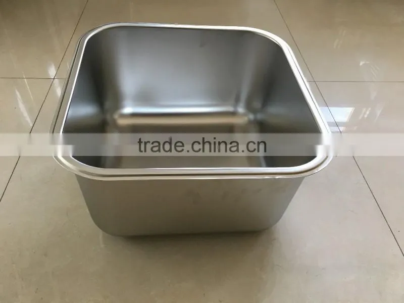 Commercial Inox Steel Sink Work Table for Restaurant Kitchen Equipment