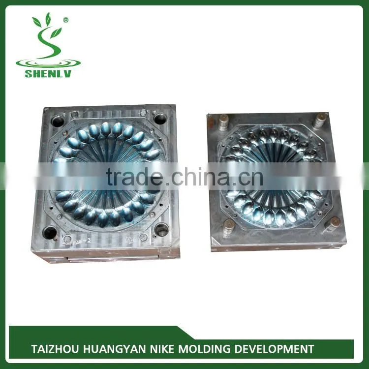 High Quality Disposable knives, forks, spoons plastic mold making, spoon mould shipping from china