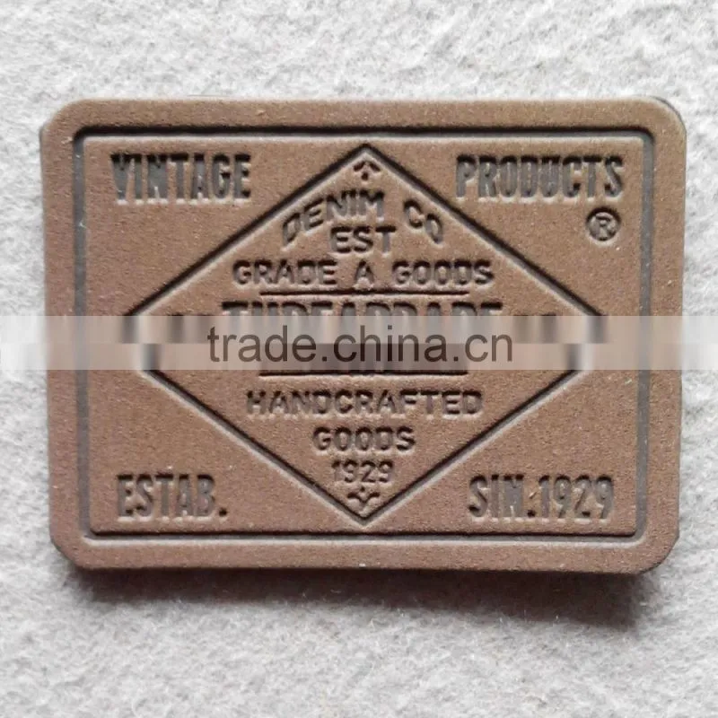 Custom pu leather label