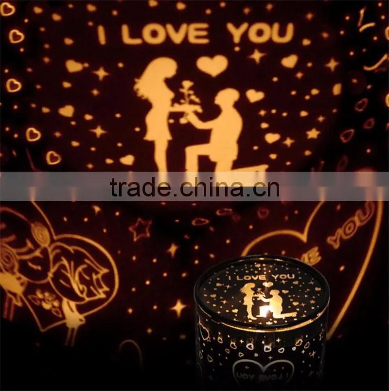 Charging projection lamp Star projection lamp Multifunctional emotion projection lamp LED romantic cartoon projector