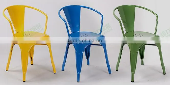 Vintage iron dining chair with home & garden