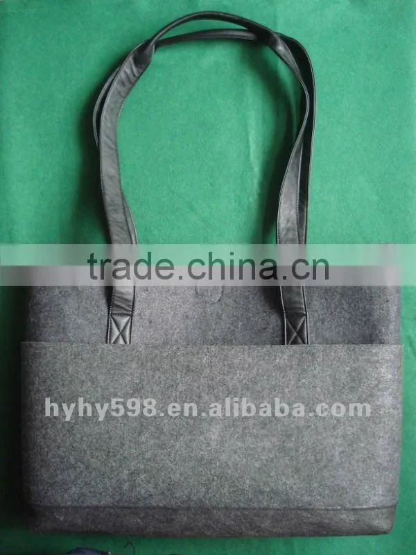 #14090502 new design eco-friendly felt shoulder bag