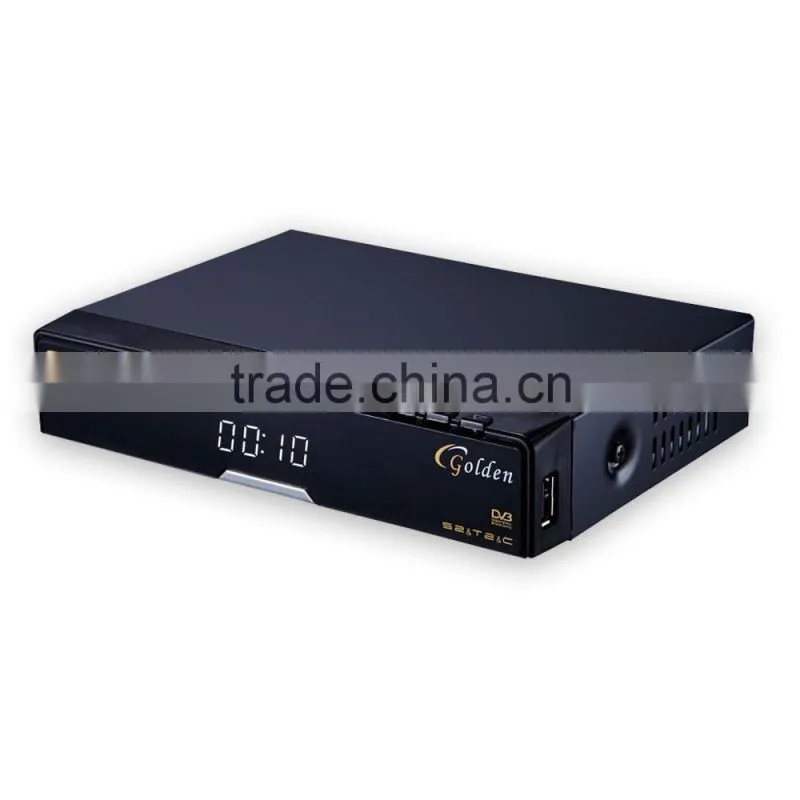 V8 Golden DVB-S2+T2/C 1080P Full HD IPTV Set Top Box Support Cccam Youtube 3G Powervu PVR Digital Satellite Combo Receiver