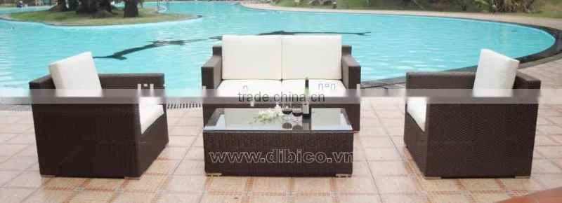 Outdoor Furniture Rattan Sofa Set Of 4 Pcs