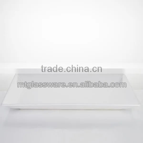 Wholesale white porcelain cheap square dinner plates in stock