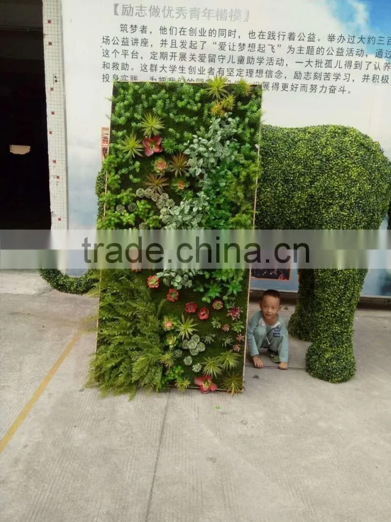 artificial green plants wall for sale