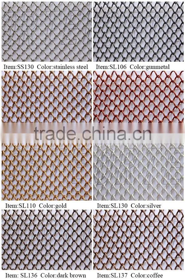 Aluminum wire mesh curtain building material wall covering