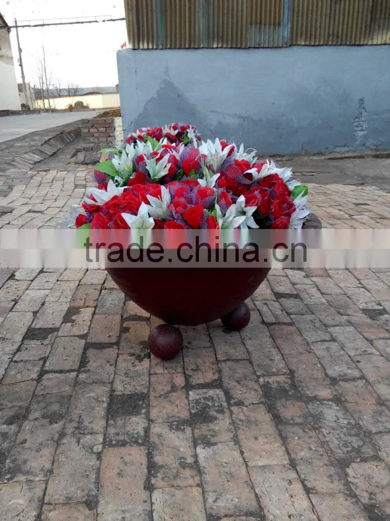 Antique cast iron flower pot/metal urns,cast iron flower planters