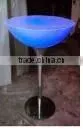 Glowing portable round table for bar