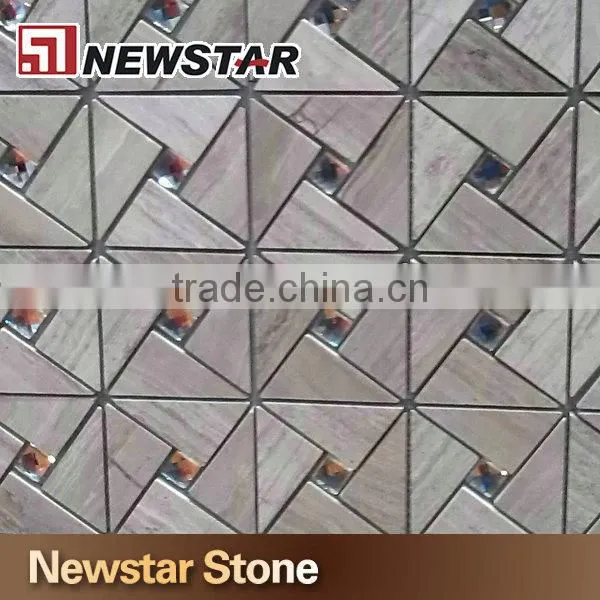 Characteristic diamond mosaic marble