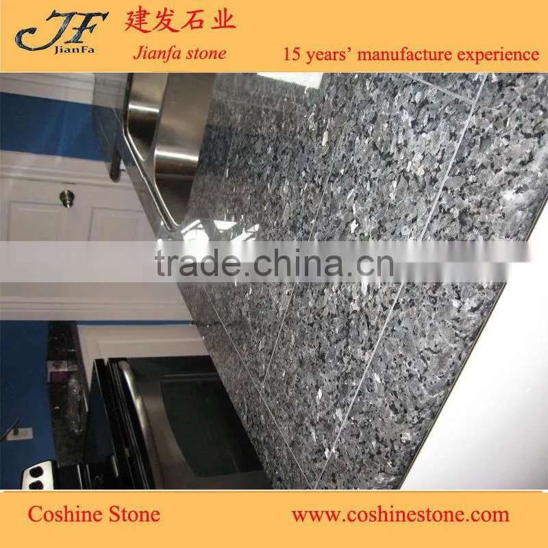 prefab homes natural stone Blue pearl granite countertops kitchen