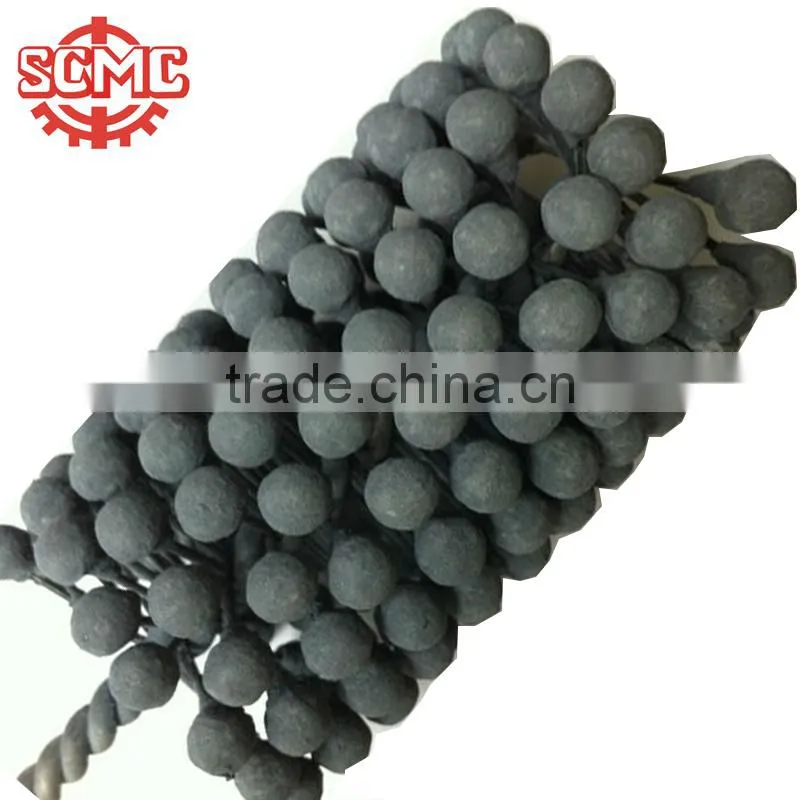 industrial twisted handle abrasive ball polishing brush