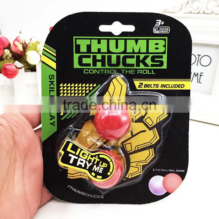 2017 hot LED Colorful Luminous stretch Finger Yo-Yo plastic toys