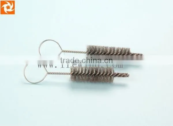 steel wire tube brush with loop/spiral brush