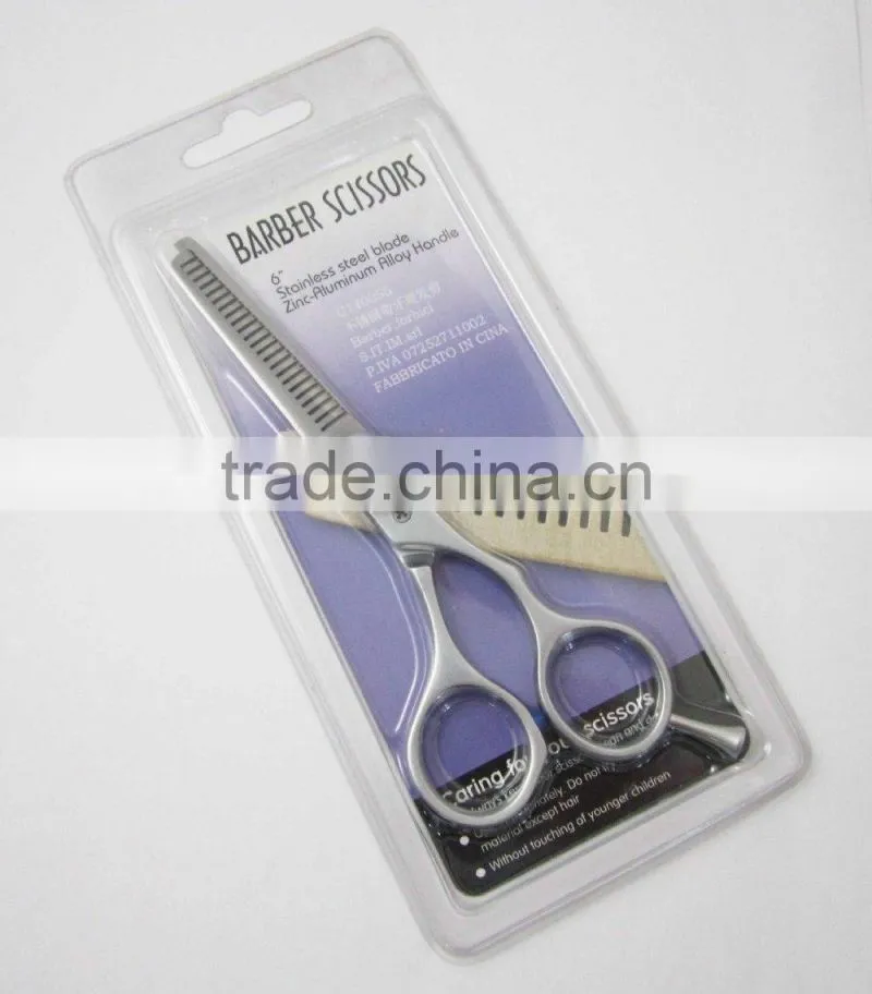 Durable Stainless Steel Serrated Hair Scissors