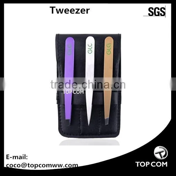 2017 pink eyelash extension tweezers stainless steel tweezers