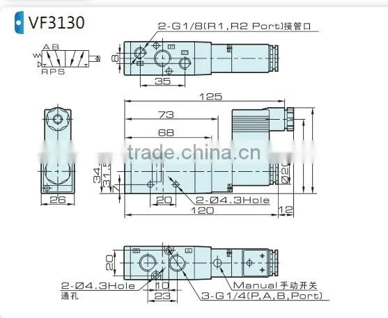 VF VZ pressure reduce valve with high quality