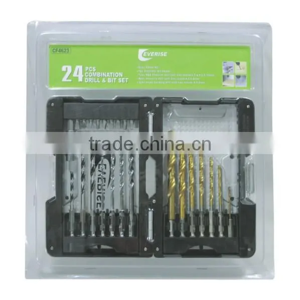 24 pieces HSS Hex Shank Drill Bits