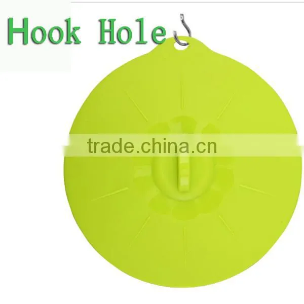 LFGB Approved custom logo silicone glass lid for cooking tools