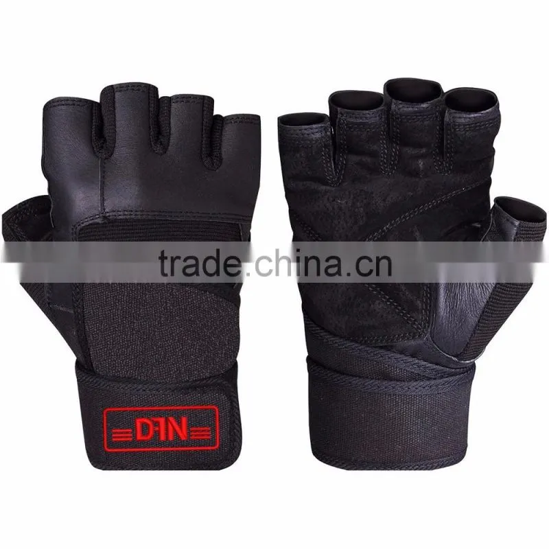 Professional Custom Weight Lifting Gloves with Embroidery Silicon Printing